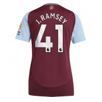Camisa de Futebol Aston Villa Jacob Ramsey #41 Equipamento Principal Mulheres 2024-25 Manga Curta